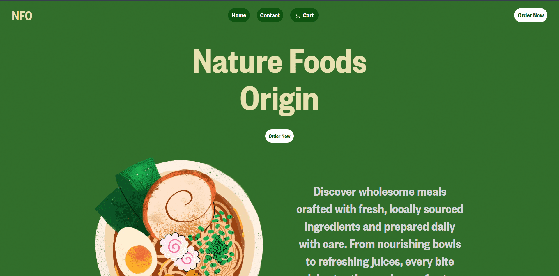 Screenshot of Nature Foods Origin